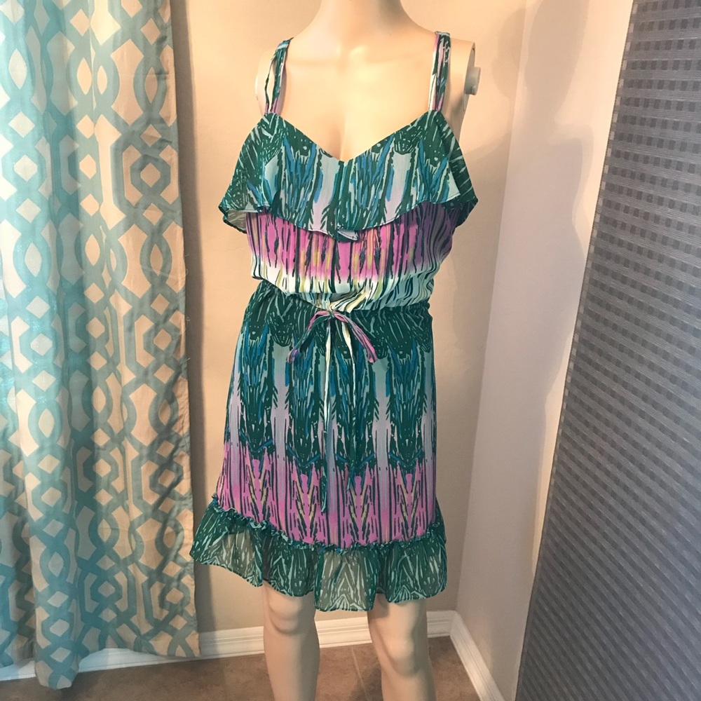 Racerback print dress